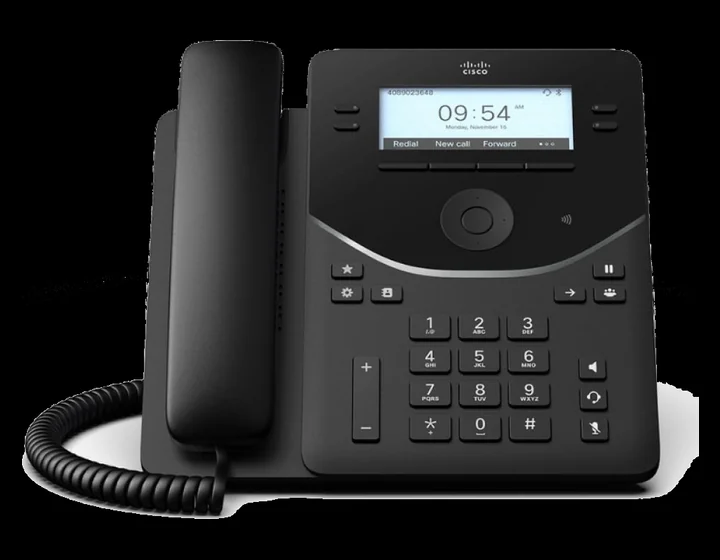 Cisco Desk Phone 9841, front view